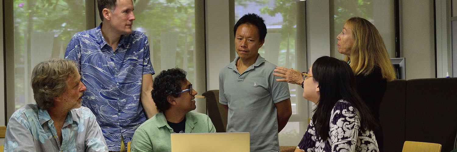 professors discussing project